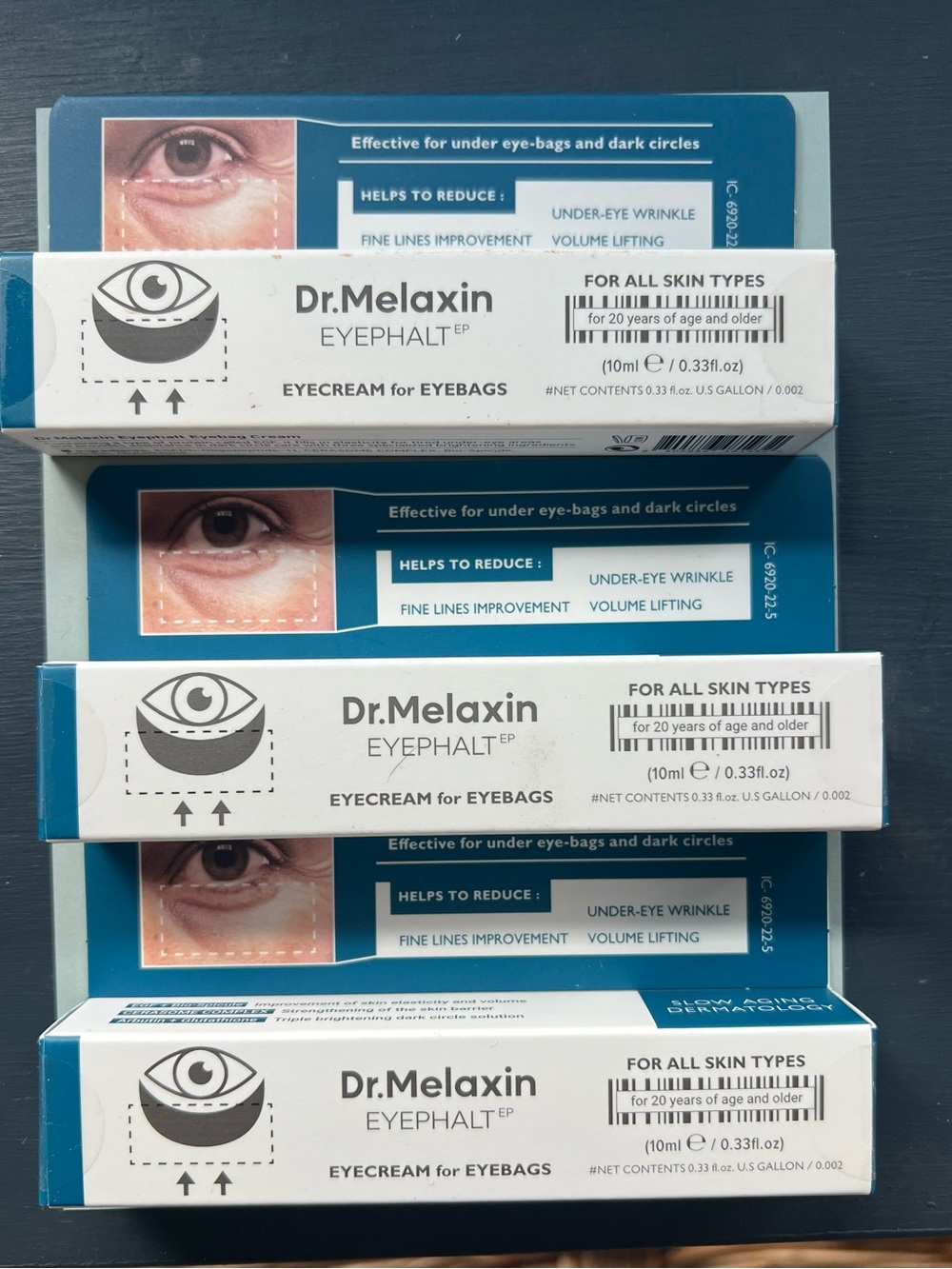 3 tubes of EYEPHALT